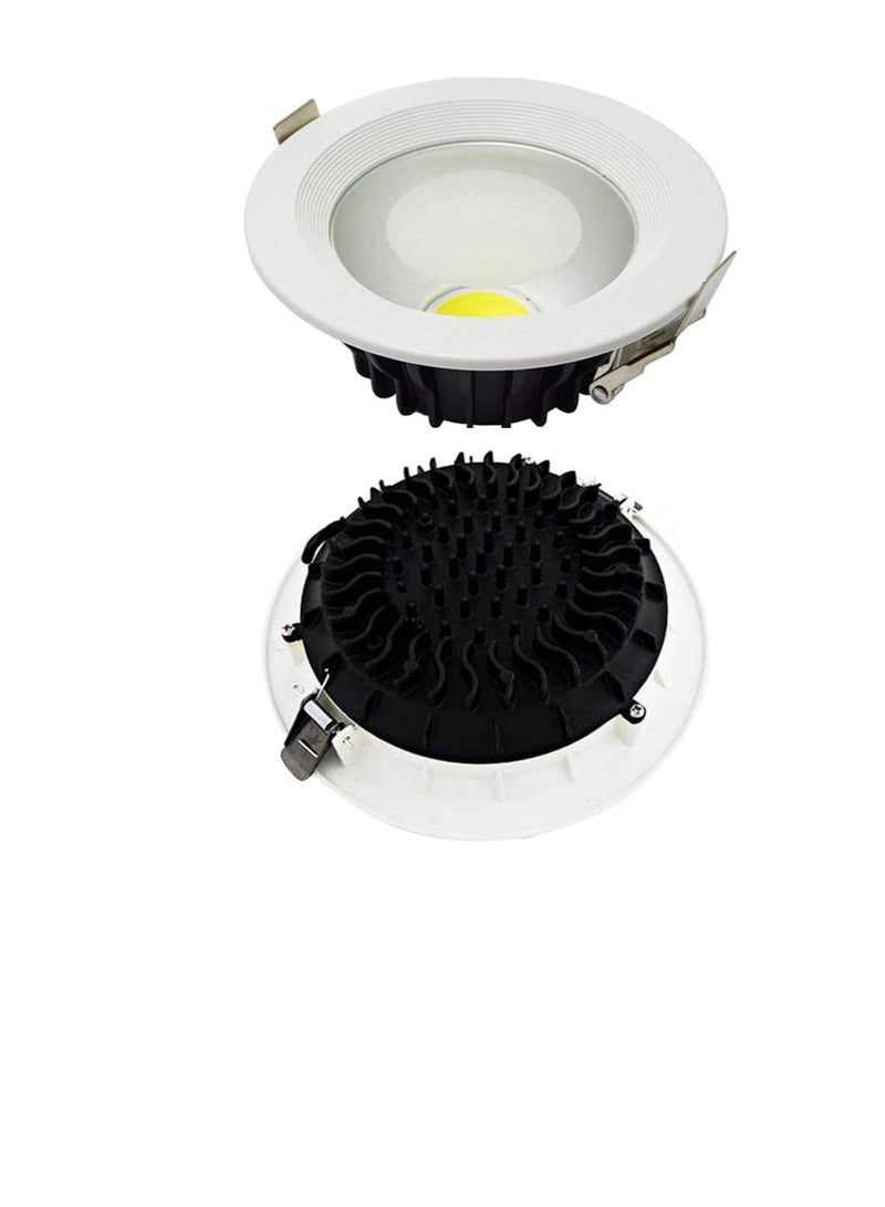 RR Lighting LED Ceiling Down Lights COB Concealed, 230VAC Indoor Round Energy Saving 80 Lumen/per Watts, Soft Light with No UV | Suitable for Home Dining, Living, Office (Warm White 2700K - 30W) - Image 3