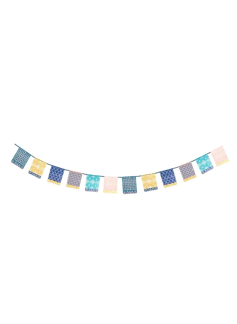 توكينج تيبلز Moroccan Souk Blue Paper Garland - 3m