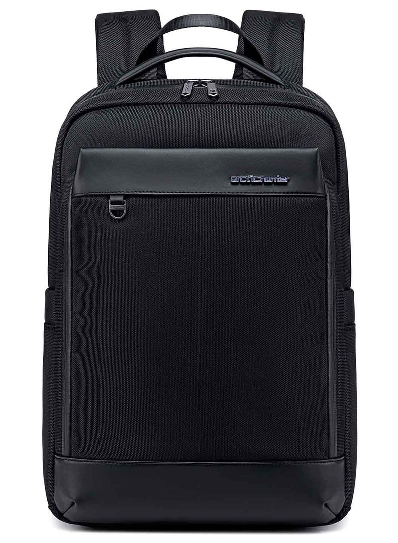 ARCTIC HUNTER Laptop Backpack, Business Travel Slim Durable Trip Bag with Tablet Compartment for Men, Black - Image 1