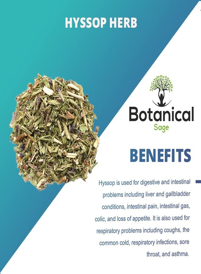 Botanical Sage عشبة المريمية النباتية - الزوفا 100 غرام | تساعد في مشاكل الجهاز الهضمي | مختارة | منظفة للغاية - Image 4