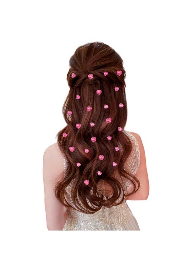 Ansh Heart-Shaped Hair Stickers: 36 Pieces, Stick-On Accessory - 24 x 8mm, 12 x 10mm Hearts, Easy DIY Hair Styling Solution_2875_BabyPink - Image 5
