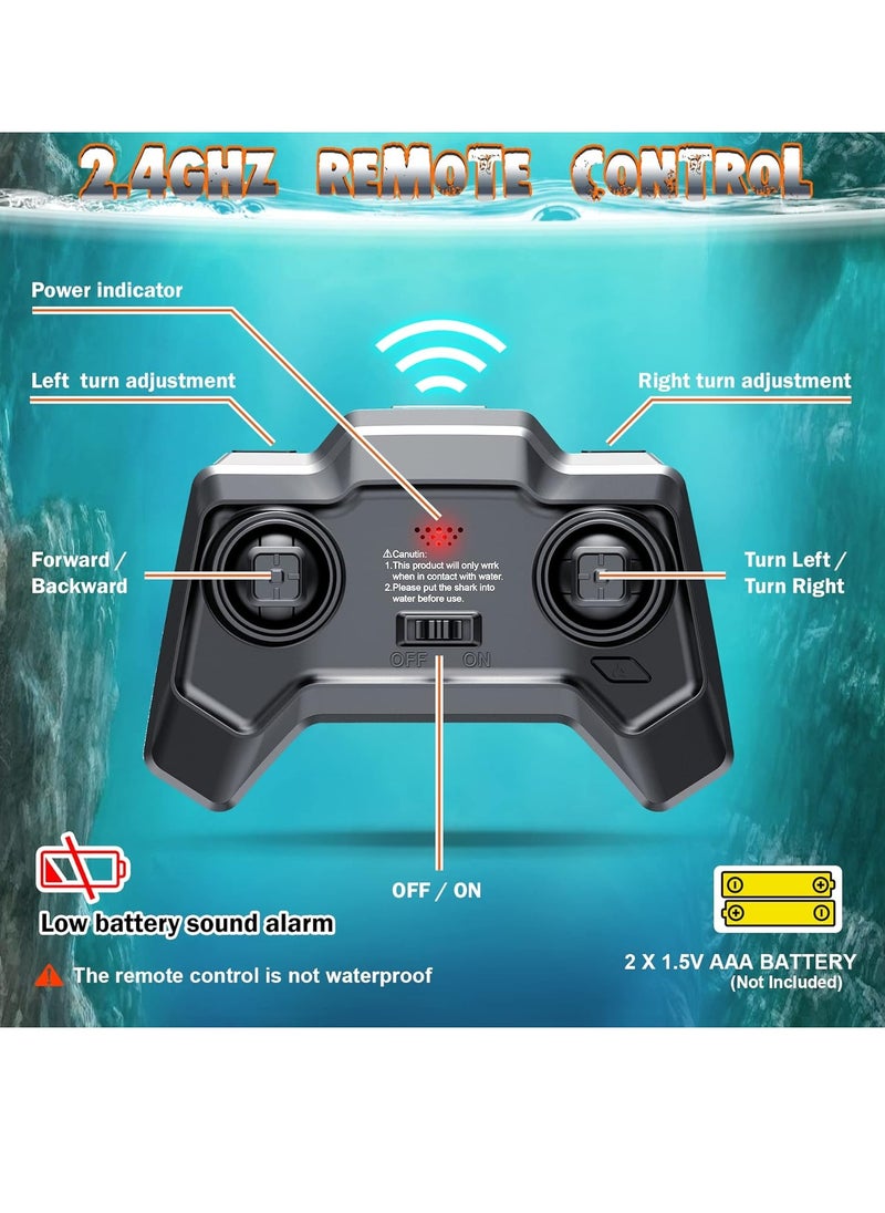 lakia - Remote Control Dinosaur, 2.4G Water Toys RC Boat with LED Lights Module Batteries Boat for Swimming Pool Lake Bathroom Bath Birthday Party Kids Boys Girls - Image 1