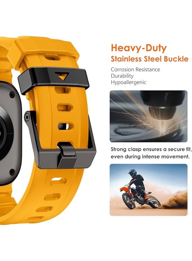 ACLIX Rocky Peak Band Compatible with Apple Watch for Men Women Ultra 3 | 2 | 1, 49mm/45mm/44mm/42mm Rugged Silicone Sport Strap for iWatch Series 11/10/9/8/7/6/5/4/3/2/1, Ultimate Powerful Watch Strap - Image 2