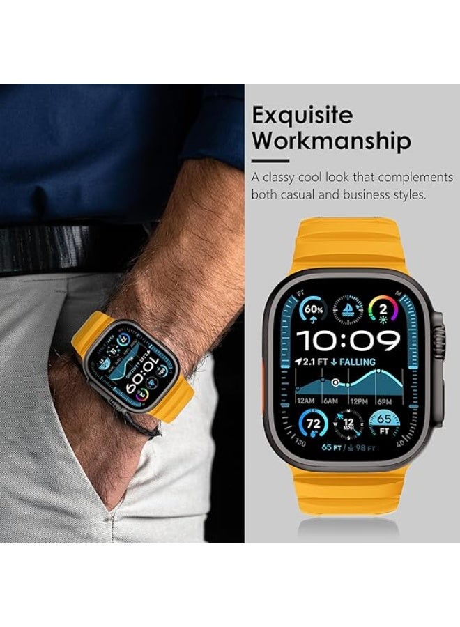 ACLIX Rocky Peak Band Compatible with Apple Watch for Men Women Ultra 3 | 2 | 1, 49mm/45mm/44mm/42mm Rugged Silicone Sport Strap for iWatch Series 11/10/9/8/7/6/5/4/3/2/1, Ultimate Powerful Watch Strap - Image 5