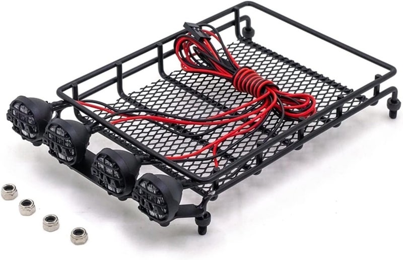 Yurefax Metal Luggage Carrier Tray Roof Rack for RC Cars - Image 4