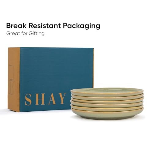 Shay Quarter Plates Set of 6, Pista | Glossy Finish | Ceramic Snack Plates | Snacks Plates Set of 6 | Dessert Plates | Snack Plate | Small Plates (Quarter Plate, Pista) - Image 5