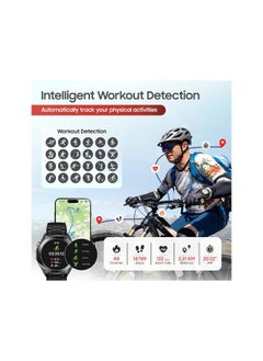 SWISS MILITARY Swiss Military DOM6 Smartwatch 1.43" AMOLED, Bluetooth Calling, Multi Language, Health & Sports Tracking, Wireless Charging, 7 Days Battery, IP67, iOS/Android Compatible, Gun Metal Frame & Strap  - Image 2