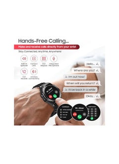 SWISS MILITARY Swiss Military DOM6 Smartwatch 1.43" AMOLED, Bluetooth Calling, Multi Language, Health & Sports Tracking, Wireless Charging, 7 Days Battery, IP67, iOS/Android Compatible, Gun Metal Frame & Strap  - Image 5