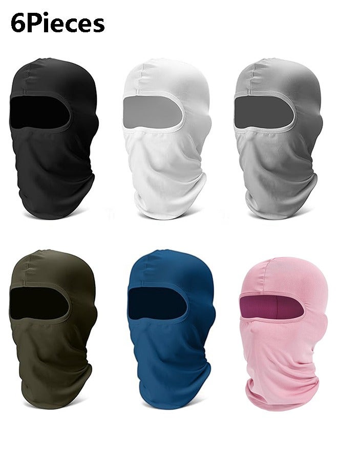 6 Pack Balaclava Ski Face Mask: Windproof Full Face Mask, Cycling Face Cover, Motorcycle face cover Cooling Neck Gaiter UV Protector Mask for Men/Women ﻿ - Image 1