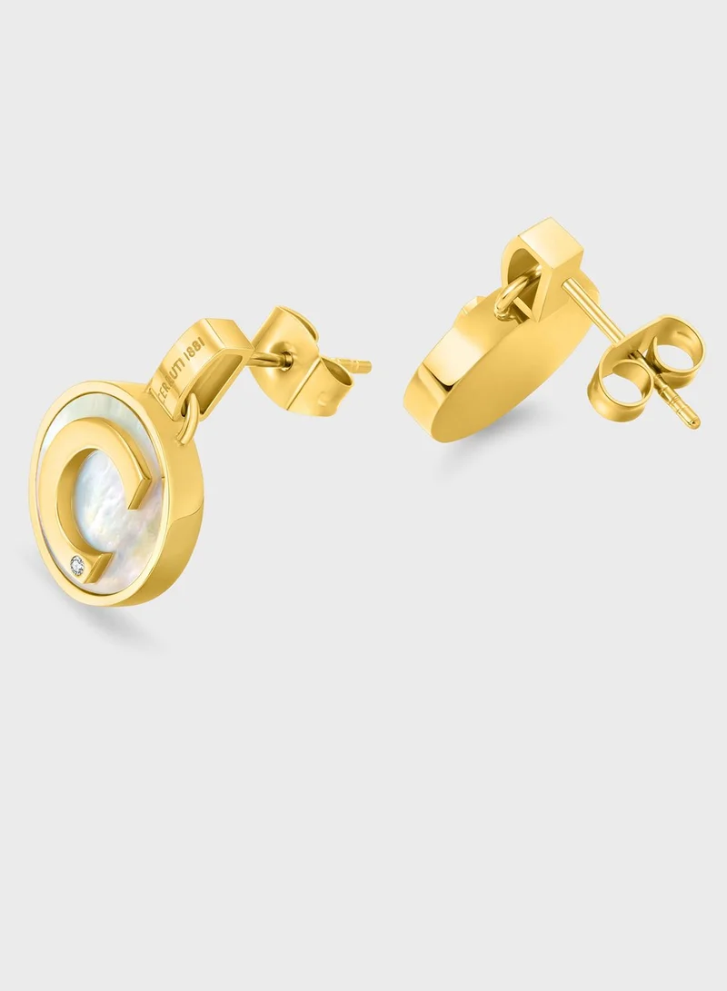 CERRUTI 1881  Circulo  Mop Crystals Earrings for Women | Best Price UAE