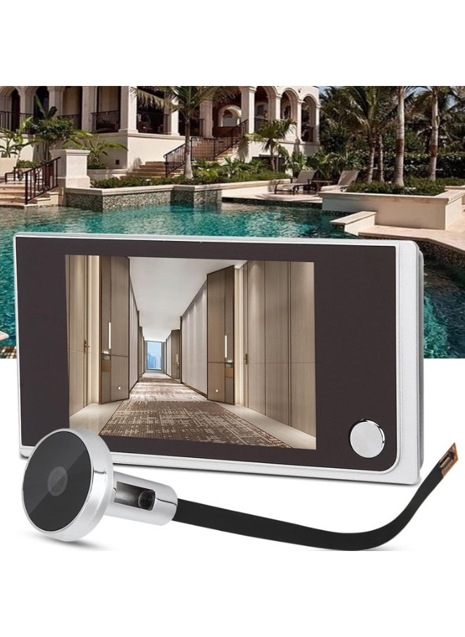 Generic Electronic Cat Eye Video Door Peephole Camera, Digital Doorbell Viewer, 24-Hour Surveillance  - Image 5