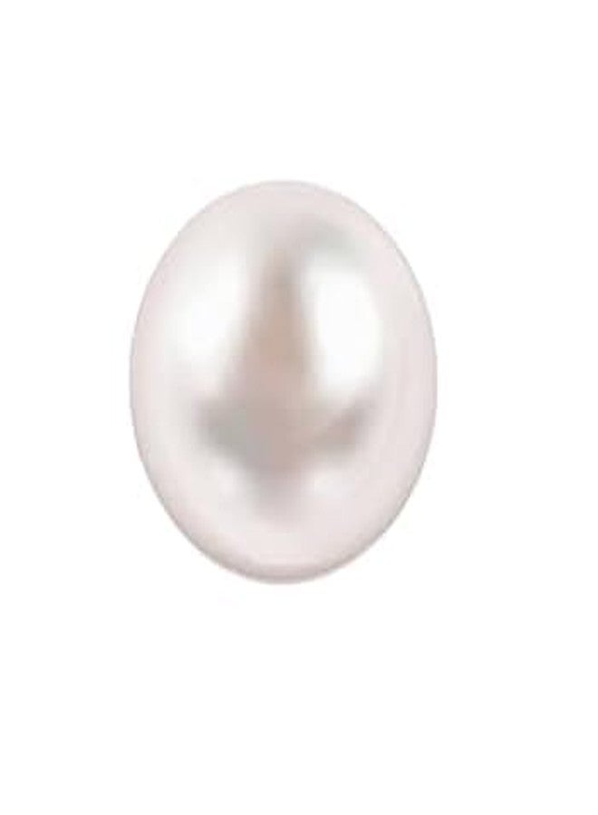 DAURAYA GEMS White Pearl Gemstone 8.25 Ratti 7.12 Carat Certified Moti Stone for Man and Woman with Lab Certificate - Image 2