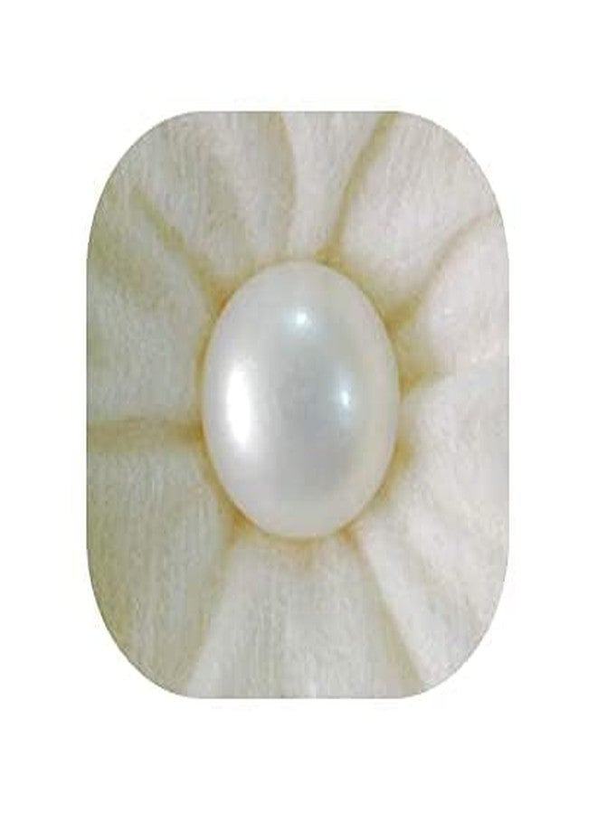 DAURAYA GEMS White Pearl Gemstone 8.25 Ratti 7.12 Carat Certified Moti Stone for Man and Woman with Lab Certificate - Image 1