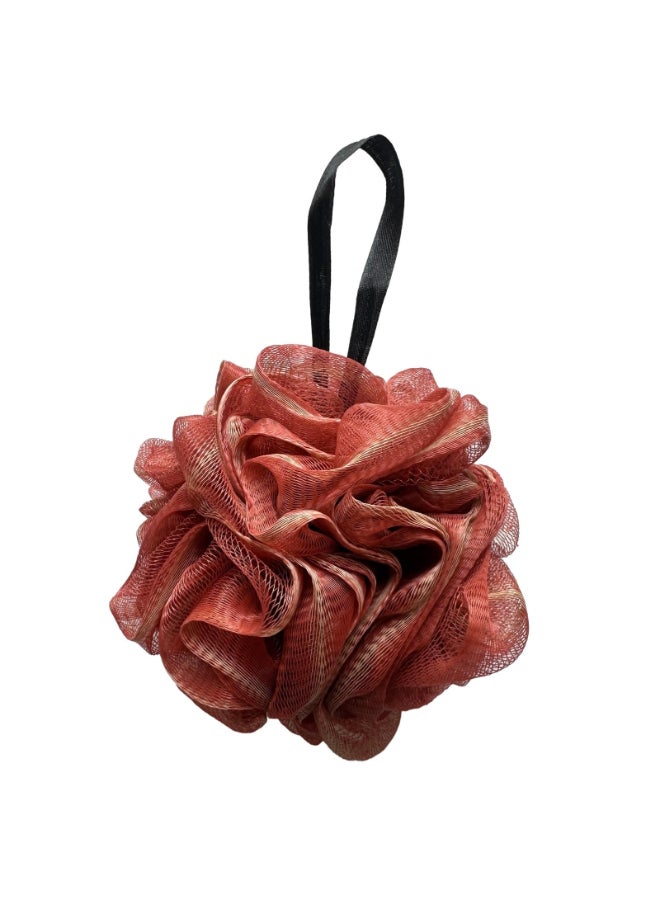 GXBTOPGO Large Exfoliating Loofah Puff Loufas Lofa Sponges Shower Loufah Loafas Shower Scrubby Bath Pouf Sponge for Body WineRed 50g - Image 2