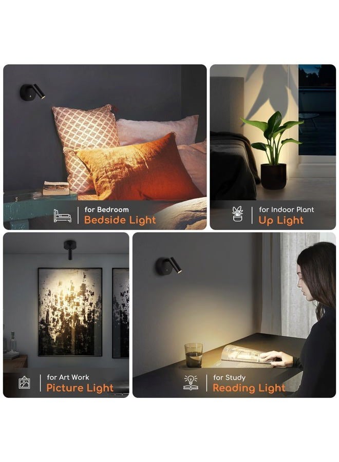 URTOM Battery Operated Wireless Spotlight Indoor with Remote Control - Image 2
