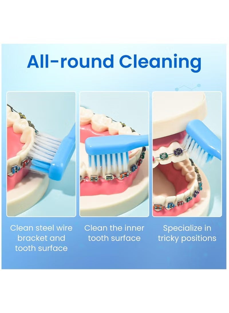 عبوتان من فرشاة أسنان تقويمية على شكل حرف V لأدوات العناية بالفم - Image 2