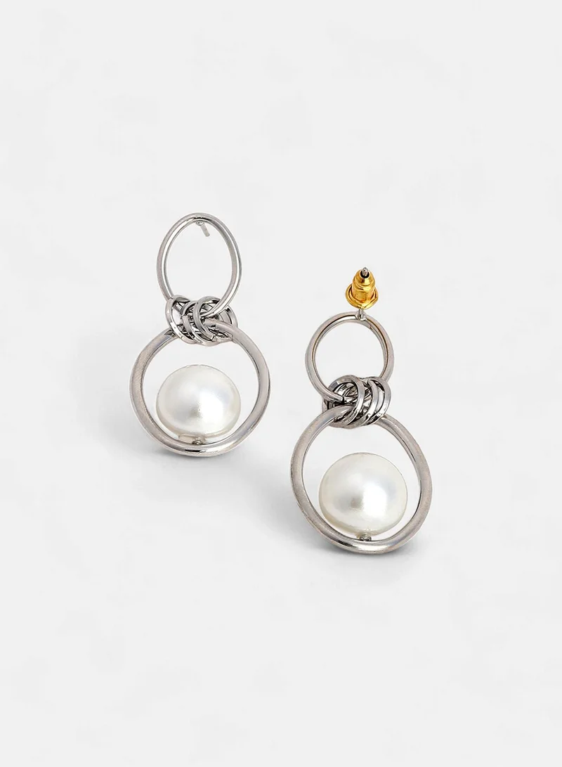 SOHI Hanging Pearl Artificial Drop Earring Jewellery