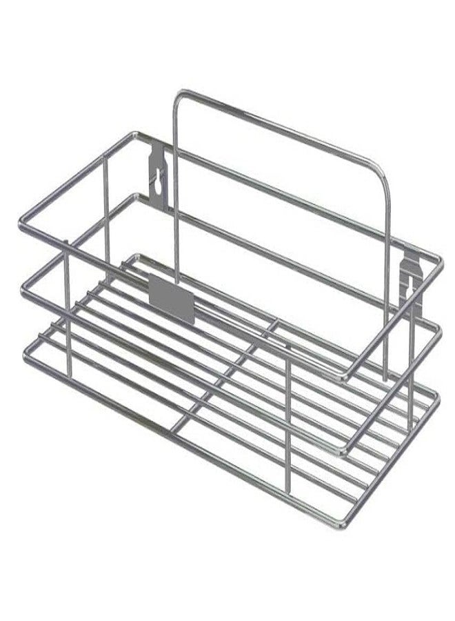 PRIMINI Wall Mounted Stainless Steel Kitchen Rack – Multipurpose Organizer Shelf for Kitchen, Bathroom & Office – Rust Proof Space Saving Stand for Containers, Toiletries & Utility - Image 4