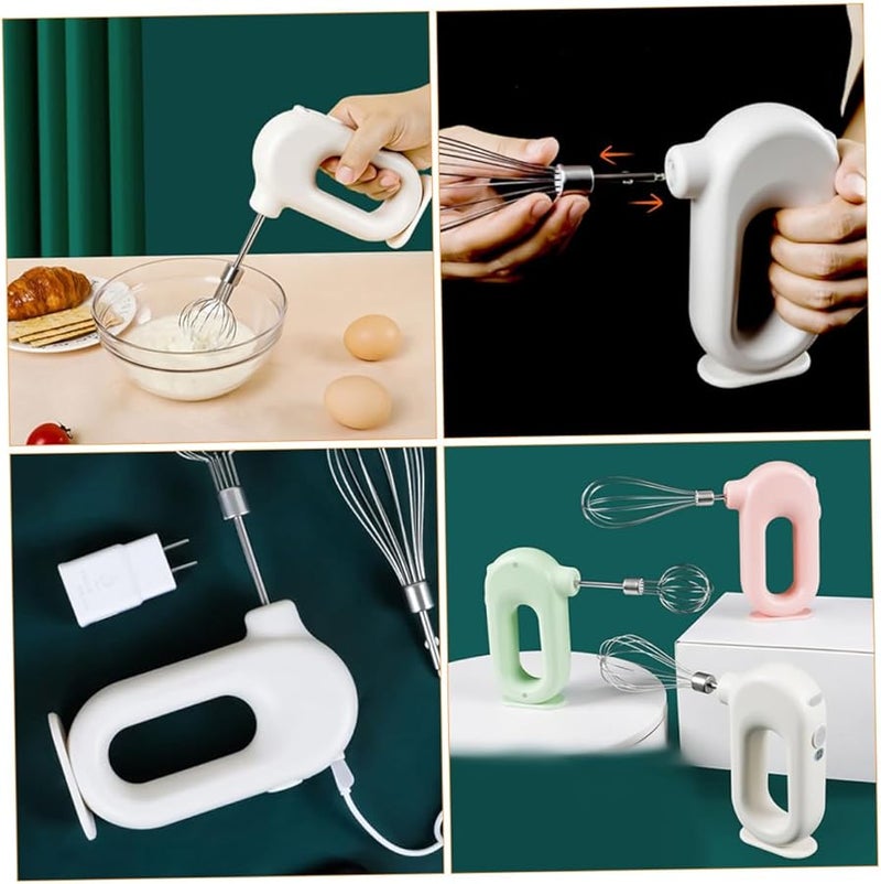 IMIKEYA خلاط كهربائي محمول قابل لإعادة الشحن مضرب بيض محمول لخفق كريمة الكيك - Image 3