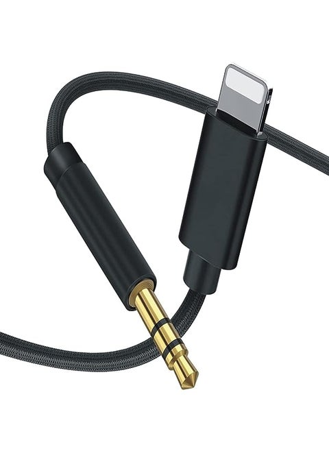 Aux Cord For Iphone 11 Pro, Lighting To 3.5Mm Aux Audio Cable Headphone Jack Adapter Compatible With Iphone 11/11 Pro/Xs/Xr/X 8 7 6 For Car Or Home Stereo Support Ios 13