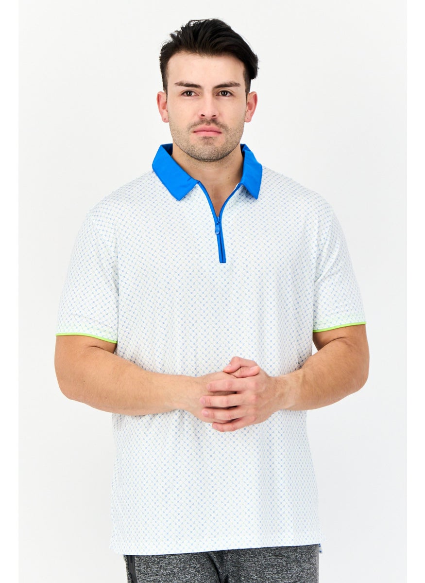 HEAD Men Sportswear Fit Short Sleeve Golf Polo Shirt, White  - Image 1
