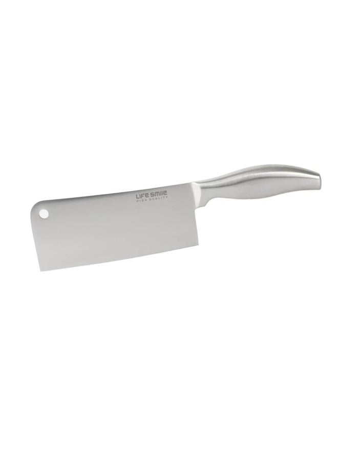 Life Smile - 11PCS High Carbon Stainless Steel Multipurpose Knife Block Set Include Chef Knife Cleaver Santoku Knife Tools 1xCutting Board and Knife Sharpner - Image 1