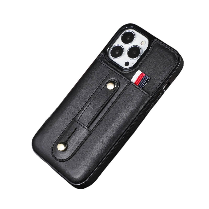 Drop Protection iPhone 13 Pro , Cover for iPhone 13 , Black , Card Holder , for Travel - Image 1