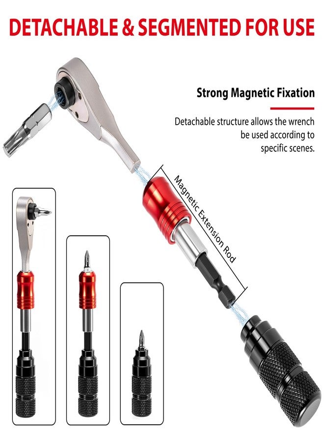 EMERK Bike Repair Tool Kit - Bicycle Multi-Tool Kit with Mini Pump, Ratchet Reversible Tool &10 Tool Bits, Tire Levers, and Portable Bag for Camping and Travel - Image 4