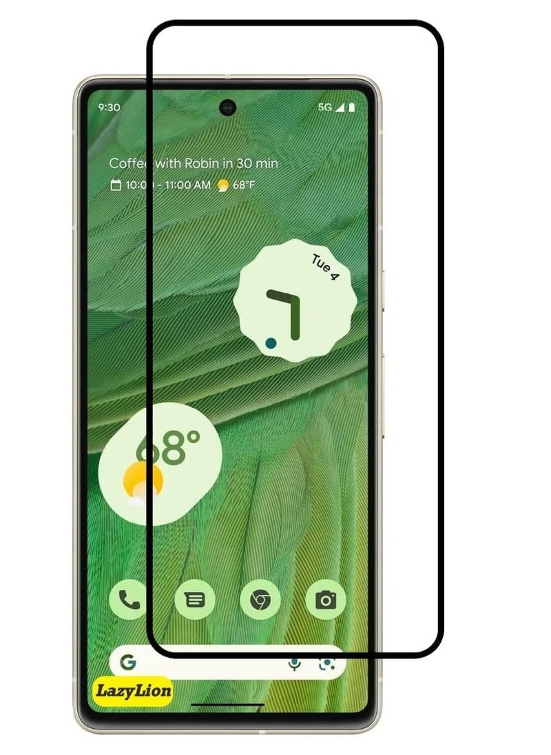 Generic - Screen Protector for Google Pixel 7 Tempered Glass Screen Protector Full Glue Edge to Edge 9H Hardness Anti Fingerprint HD Clarity Scratch Resistance for Google Pixel 7 - Image 1