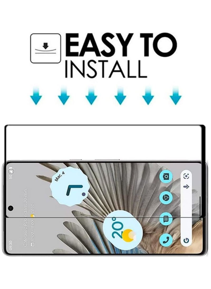 Generic - Screen Protector for Google Pixel 7 Tempered Glass Screen Protector Full Glue Edge to Edge 9H Hardness Anti Fingerprint HD Clarity Scratch Resistance for Google Pixel 7 - Image 1