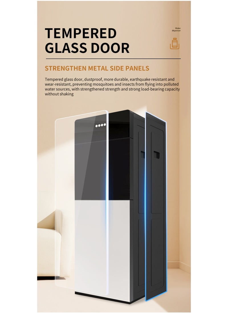Hot & Cold Water Cooler for Home Office - Bottom Loading 5 Gallon Dispenser - Ideal 3 in 1 Water Cooler
