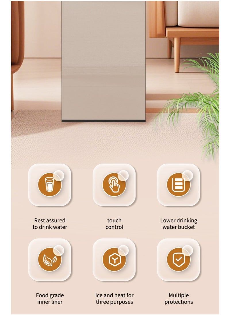 Hot & Cold Water Cooler for Home Office - Bottom Loading 5 Gallon Dispenser - Ideal 3 in 1 Water Cooler