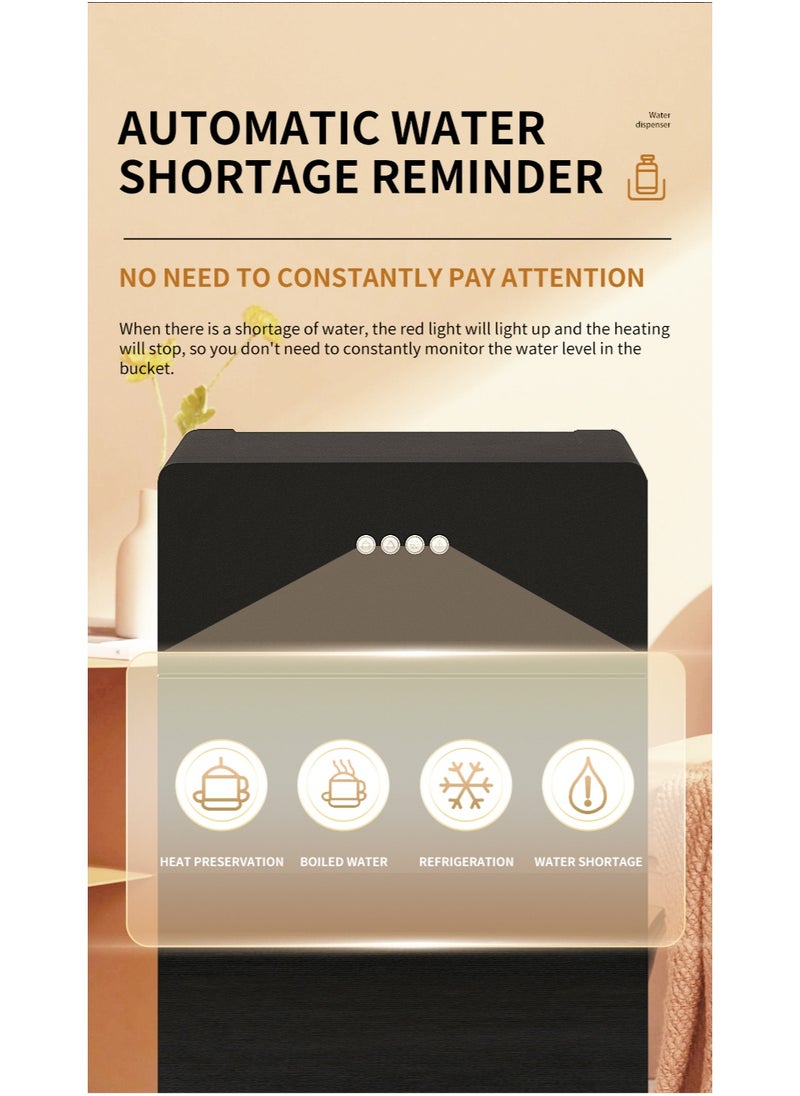 Hot & Cold Water Cooler for Home Office - Bottom Loading 5 Gallon Dispenser - Ideal 3 in 1 Water Cooler