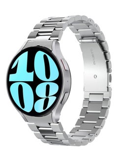 Spigen Modern Fit Band for Samsung Galaxy Watch 6 44mm Band Strap Premium 316L Stainless Steel - Silver  - Image 1