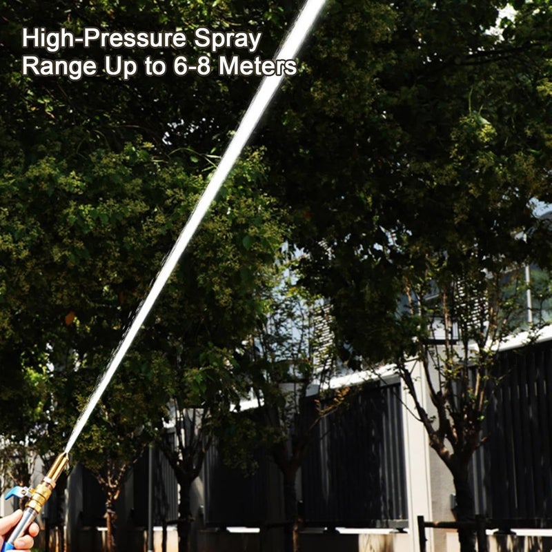 High-Pressure Nozzle, with Threa-dlock Connector, 6mm, Car Wash Sprayer, Adjustable Car Wash Sprayer, Adjustable Spray Patterns, for Yard Balcony Watering Washing - Image 5