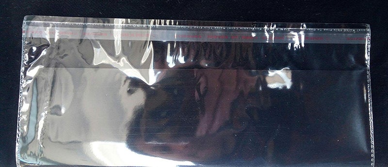 Webshoppers Webshoppers Self Adhesive BOPP Seal Transparent Plastic Packing Bags Pouches for Multipurpose Garments Clothes Saree Shirt 100 9x12 Inch  - Image 2