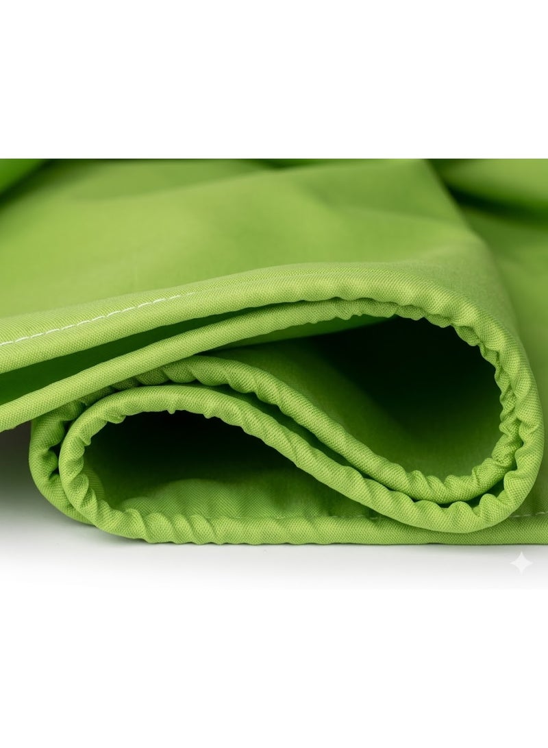 Waterproof Shower Curtain, Lime Green, 180x200cm, Mildew Proof, with 12 Hooks - Image 5