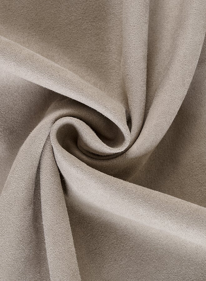 Fancy Homi مجموعة من 2 أغطية وسائد زخرفية محايدة للكنبة، السرير والأريكة، ناعمة للغاية ونمط مخملي، تصميم جمالي وحديث - 45x45 سم - بني فاتح - Image 4