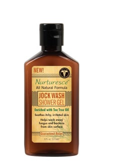 pedifix PediFix Nurturesce Jock Wash Shower Gel, 6 Fluid Ounce - Tea Tree Oil Enriched, Anti-Fungal, Soothes Itchy Irritated Skin, Natural Body Wash (Packaging May Vary)  - Image 1