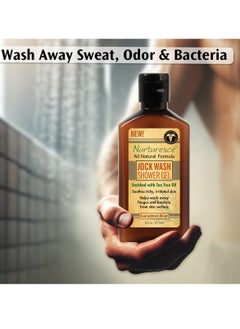 pedifix PediFix Nurturesce Jock Wash Shower Gel, 6 Fluid Ounce - Tea Tree Oil Enriched, Anti-Fungal, Soothes Itchy Irritated Skin, Natural Body Wash (Packaging May Vary)  - Image 3