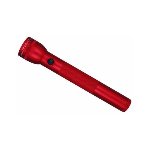 Maglite HeavyDuty Incandescent 3Cell D Flashlight Red