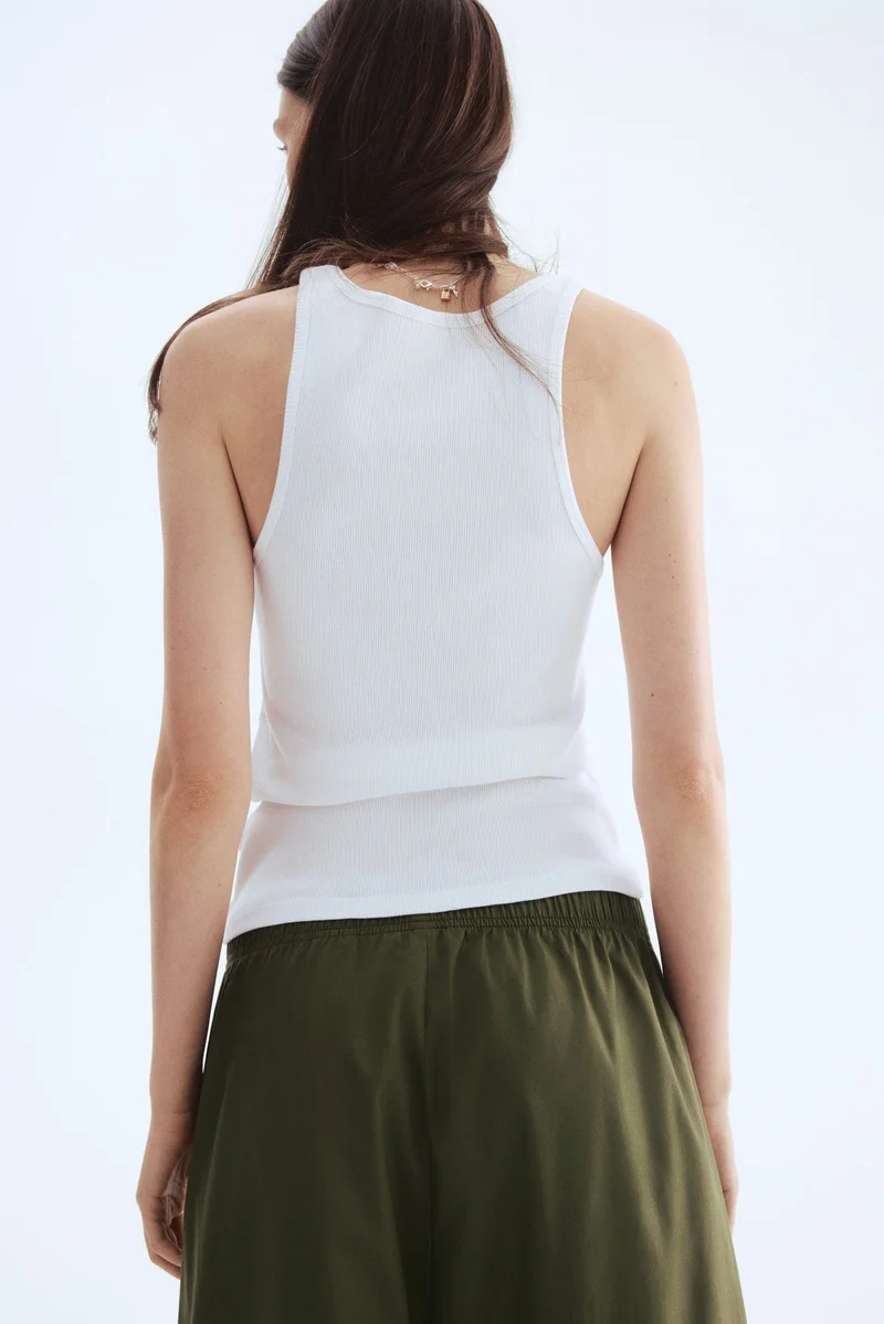 اتش اند ام Ankle-length cotton trousers