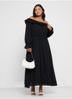 Ella Plus Ruffled Off Shoulder Dress  - Image 1