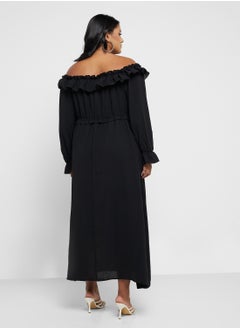 Ella Plus Ruffled Off Shoulder Dress  - Image 2