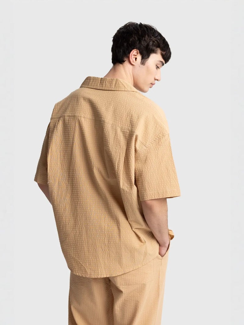 GIESTO Textured Short Sleeve Shirt - Image 4