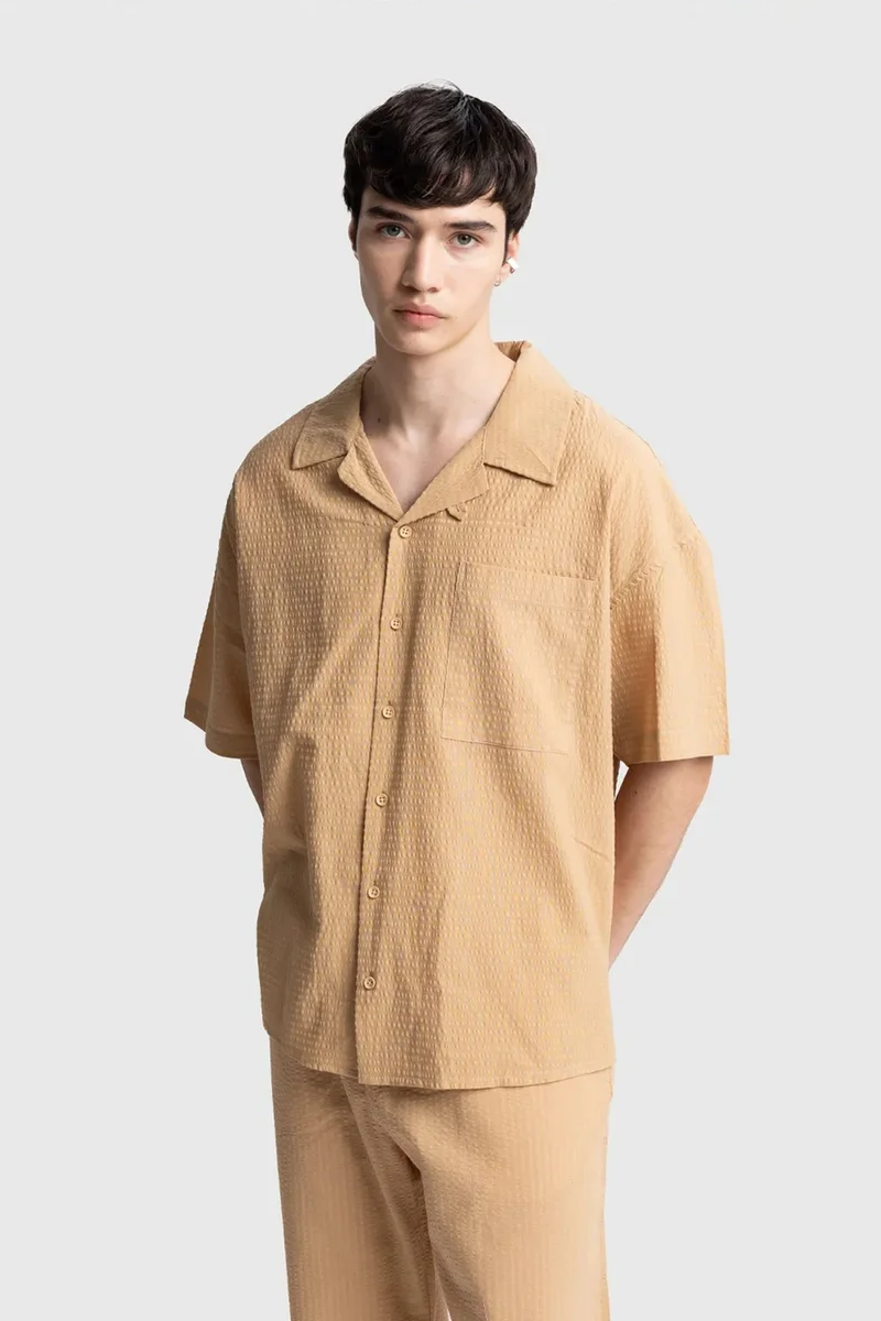 جيستو GIESTO Textured Short Sleeve Shirt