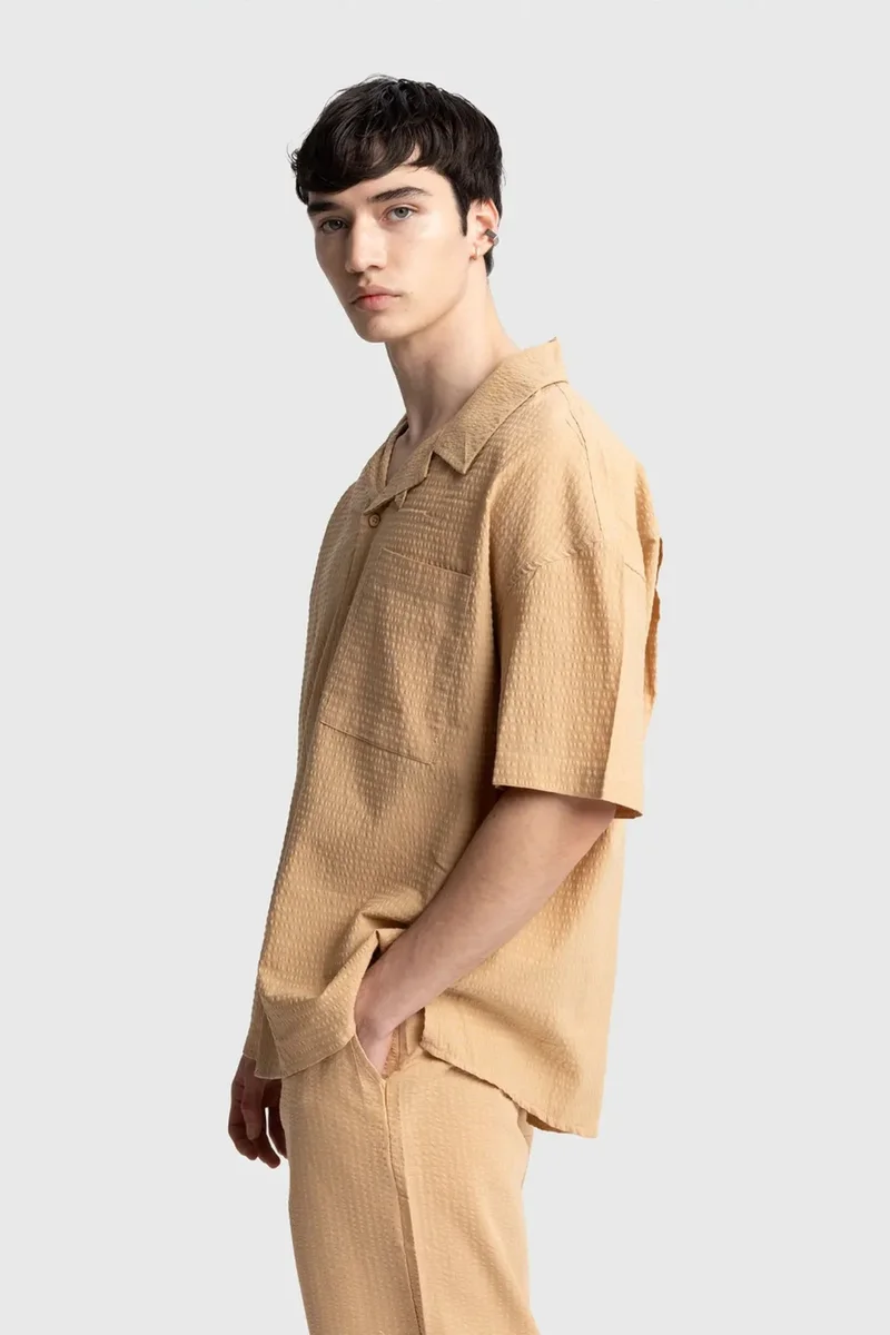 جيستو GIESTO Textured Short Sleeve Shirt
