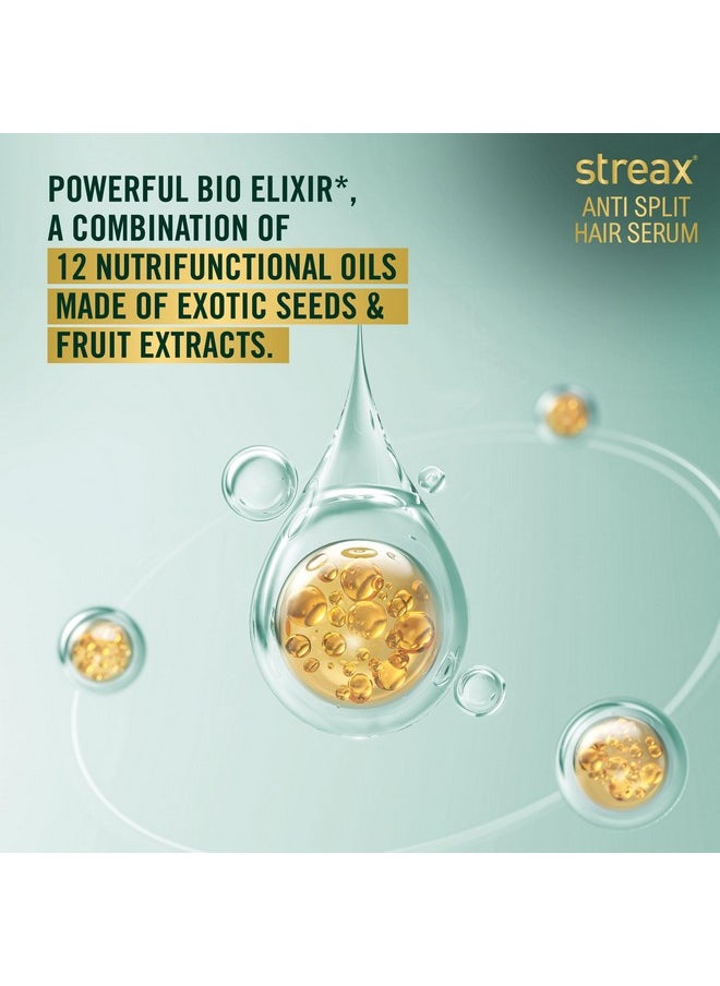 Streax - Anti Split Hair Serum, 100 Ml I With Bio - Elixir I Controls Split Ends I 82% Reduction In Split Ends I 60% Reduction In Dryness - Image 1