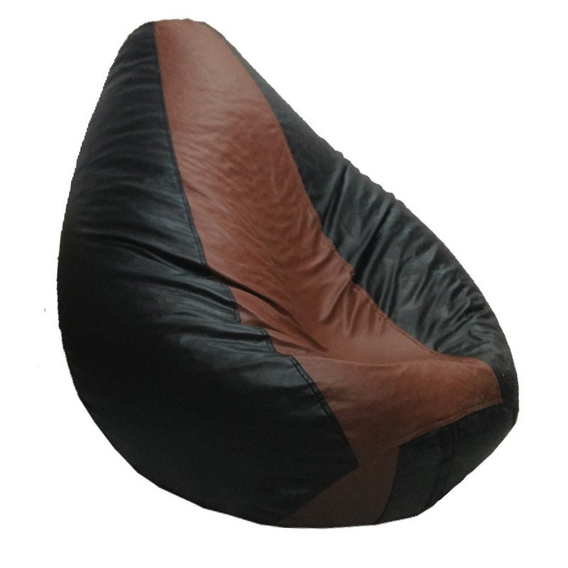 TRUE 2 F Teardrop Bean Bag Cover Without Beans Cover only BlackTan XL - Image 2