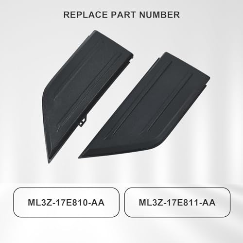 OKPARZ Compatible for Bumper Guard Pad Cap Inserts End Cover 2021 2022 2023 Ford F150 F-150 ML3Z-17E810-AA ML3Z-17E811-AA Left Driver & Right Passenger Side - Image 3